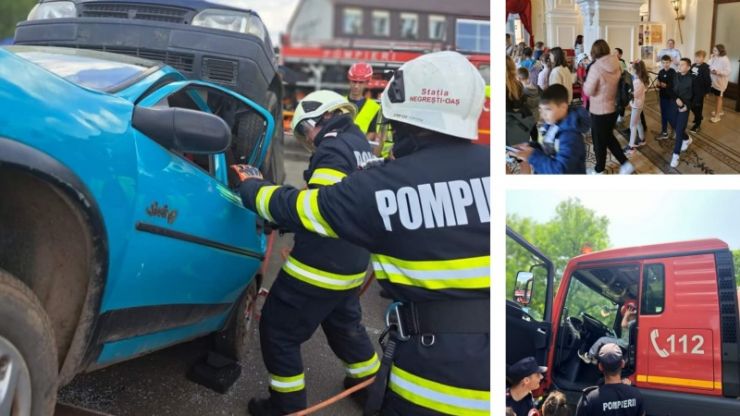 Weekend plin cu exerciții demonstrative pregătite de pompierii sătmăreni în Satu Mare, Negrești și Carei, cu ocazia &quot;Zilei Pompierilor din România&quot;
