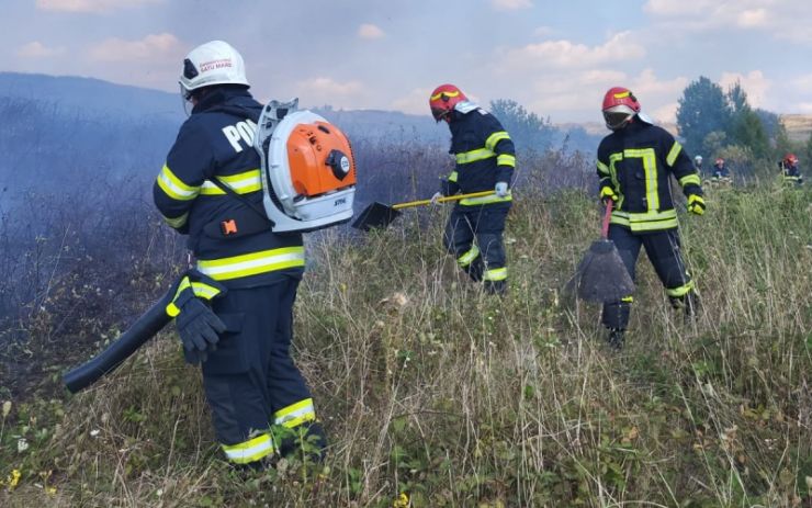 Incendii de vegetație în Stâna, Micula și Racșa