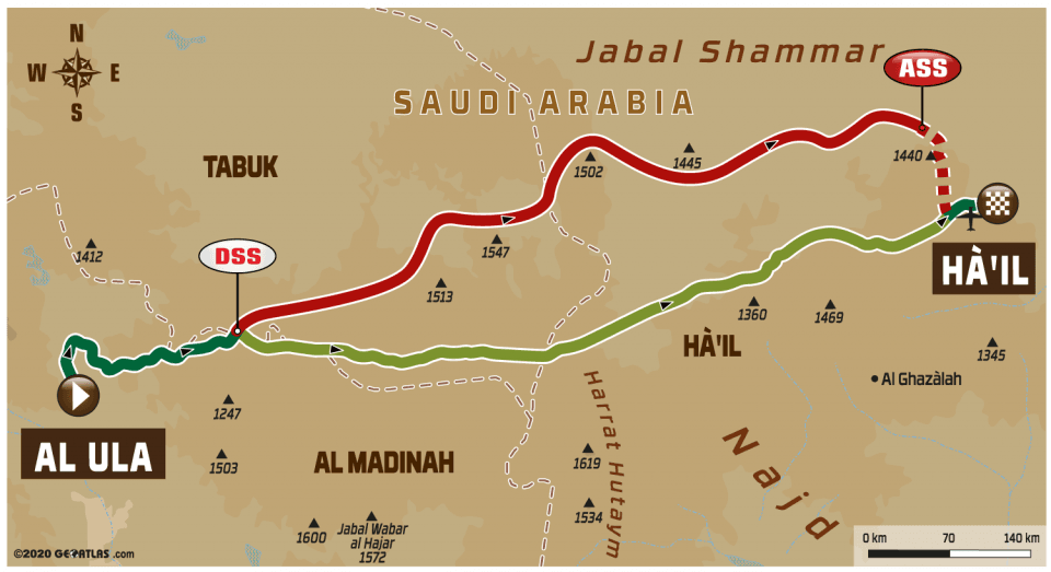 dakar2020 traseu ziua5