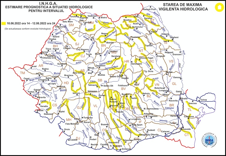 Atentionare hidrologica 10iunie