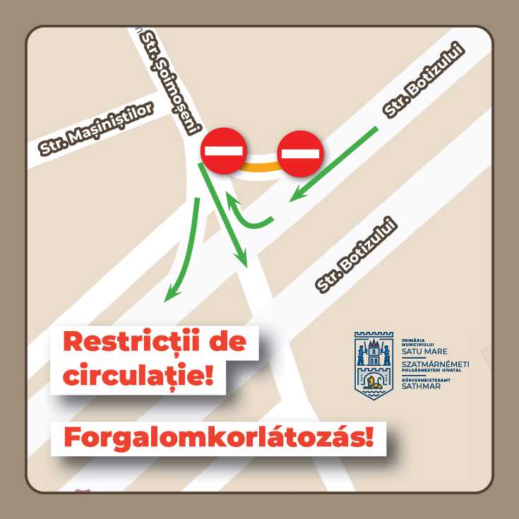 restrictii circulatie strada soimoseni