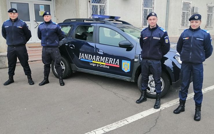 Forțe proaspete la Jandarmeria Satu Mare. Patru absolvenți ai Școlilor militare de subofițeri și-au început activitatea la ordine publică